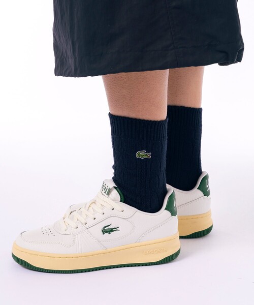 LACOSTE（ラコステ）の「エッセンシャルケーブルニットウィメンズソックス 22-24cm（ソックス/靴下・レディース・アイボリー/レッド/グリーン/ダークネイビー・24.0cm）」の8枚目の写真