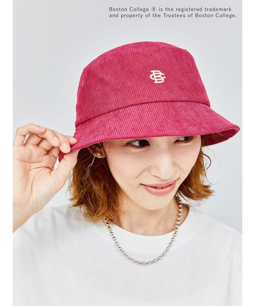 Lugnoncure(ルノンキュール)の「カレッジロゴ刺繍バケットハット(ハット・レディース・ネイビー/ボルドー/オフホワイト・F)」の1枚目の写真