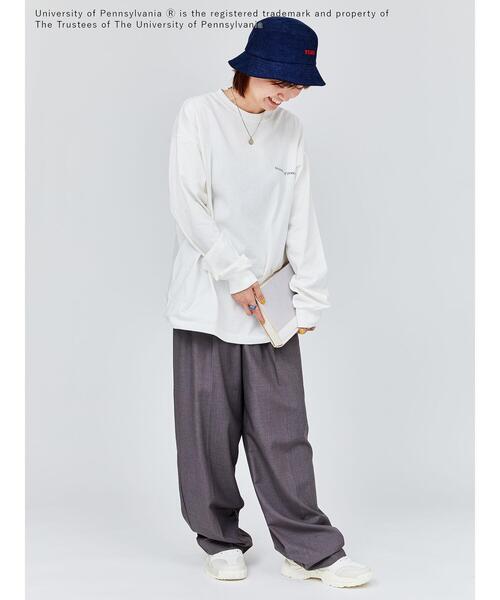 Lugnoncure(ルノンキュール)の「カレッジロゴ刺繍バケットハット(ハット・レディース・ネイビー/ボルドー/オフホワイト・F)」の15枚目の写真