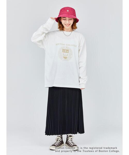 Lugnoncure(ルノンキュール)の「カレッジロゴ刺繍バケットハット(ハット・レディース・ネイビー/ボルドー/オフホワイト・F)」の17枚目の写真