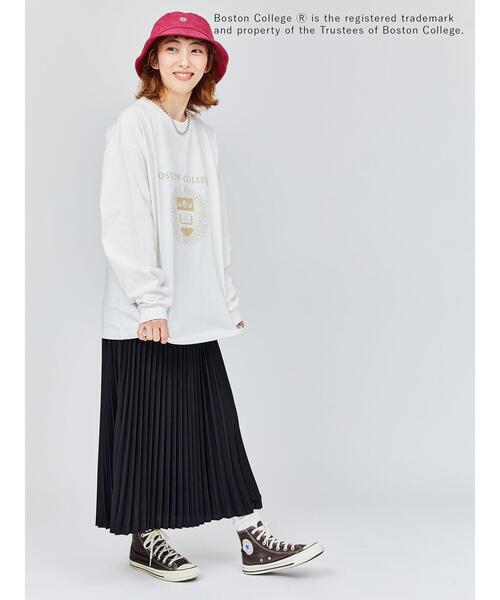 Lugnoncure(ルノンキュール)の「カレッジロゴ刺繍バケットハット(ハット・レディース・ネイビー/ボルドー/オフホワイト・F)」の20枚目の写真