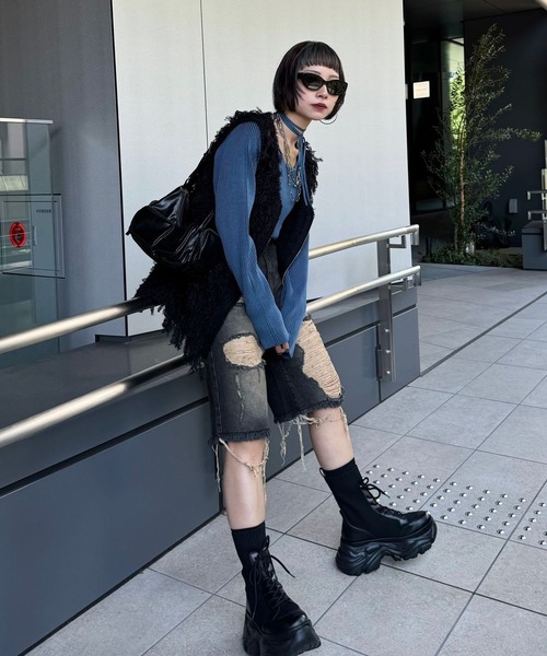 PAGEBOY ヴィンテージハーフデニムパンツ ヴィンテージハーフデニムパンツ | [公式]ページボーイ(PAGEBOY)通販