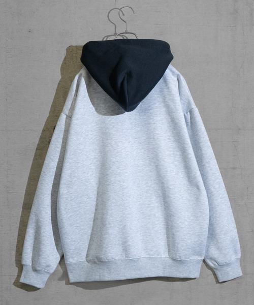 THRASHER(スラッシャー)の「【at】〔THRASHER/スラッシャー〕裏起毛 ワンポイントロゴ刺繍 ボクシーフィット パーカー(パーカー・メンズ・ネイビー/ホワイト/グリーン/ブラック/アッシュグレー/グレー/アイボリー/ブラウン・MEDIUM/LARGE)」の10枚目の写真