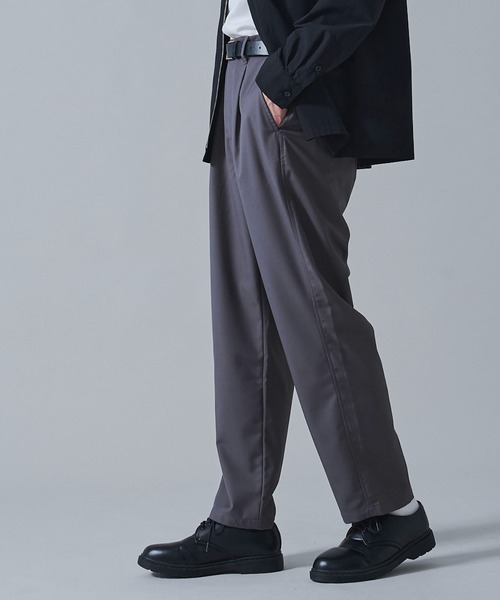 BROWNY(ブラウニー)の「BROWNY/ベルト付きテーパードスラックス(スラックス・メンズ・ブラック/グレー・SMALL/MEDIUM/LARGE)」の10枚目の写真