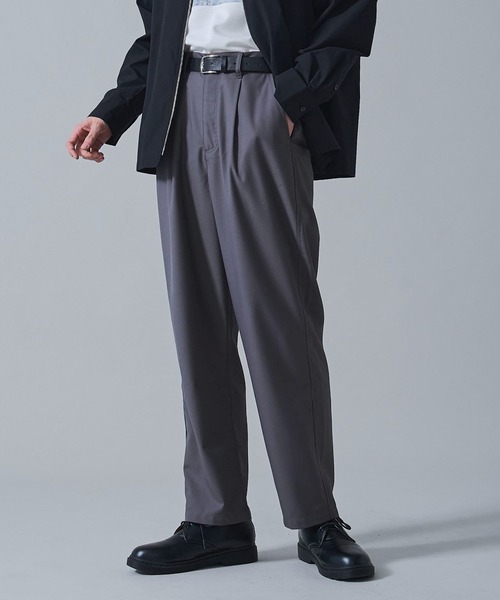 BROWNY(ブラウニー)の「BROWNY/ベルト付きテーパードスラックス(スラックス・メンズ・ブラック/グレー・SMALL/MEDIUM/LARGE)」の11枚目の写真