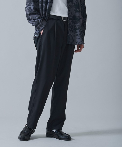 BROWNY(ブラウニー)の「BROWNY/ベルト付きテーパードスラックス(スラックス・メンズ・ブラック/グレー・SMALL/MEDIUM/LARGE)」の20枚目の写真