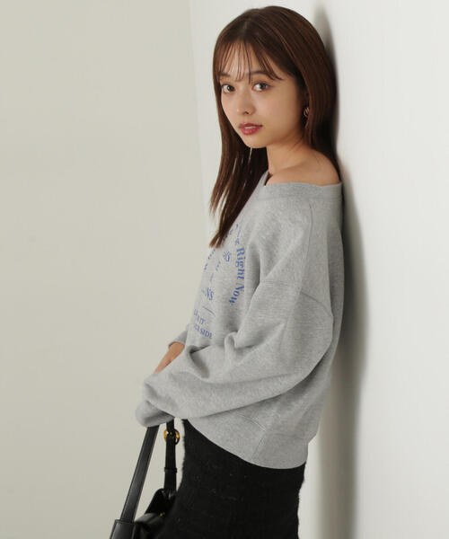 PROPORTION BODY DRESSING（プロポーションボディドレッシング）の「ロゴスエット / 1214260002（スウェット・レディース・グレー系その他/オフホワイト/ネイビー・FREE）」の4枚目の写真