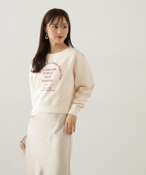 PROPORTION BODY DRESSING（プロポーションボディドレッシング）の「ロゴスエット / 1214260002（スウェット・レディース・グレー系その他/オフホワイト/ネイビー・FREE）」の10枚目の写真