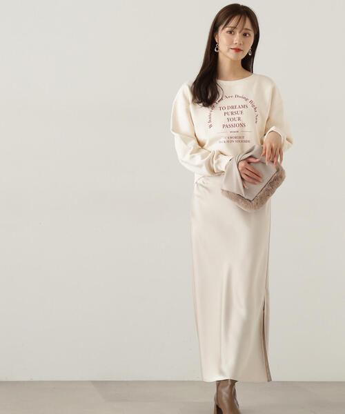 PROPORTION BODY DRESSING（プロポーションボディドレッシング）の「ロゴスエット / 1214260002（スウェット・レディース・グレー系その他/オフホワイト/ネイビー・FREE）」の12枚目の写真