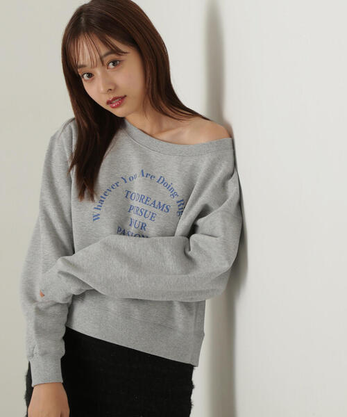 PROPORTION BODY DRESSING（プロポーションボディドレッシング）の「ロゴスエット / 1214260002（スウェット・レディース・グレー系その他/オフホワイト/ネイビー・FREE）」の2枚目の写真