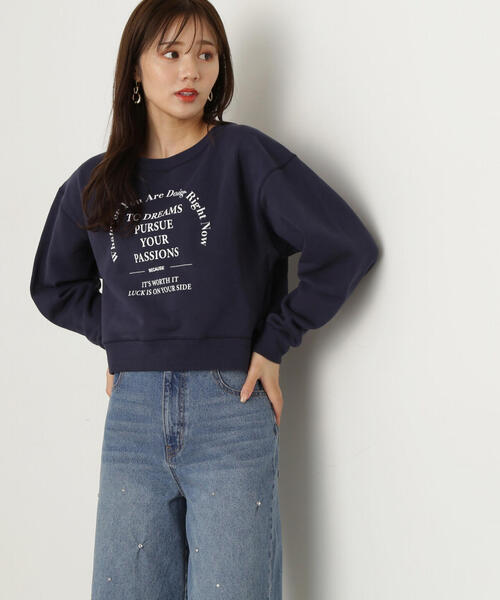 PROPORTION BODY DRESSING（プロポーションボディドレッシング）の「ロゴスエット / 1214260002（スウェット・レディース・グレー系その他/オフホワイト/ネイビー・FREE）」の3枚目の写真