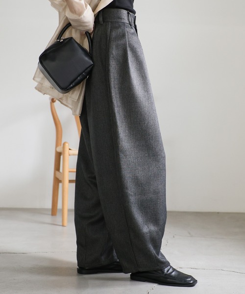 セール】ツイードスラックスカーブパンツ（スラックス）｜select MOCA