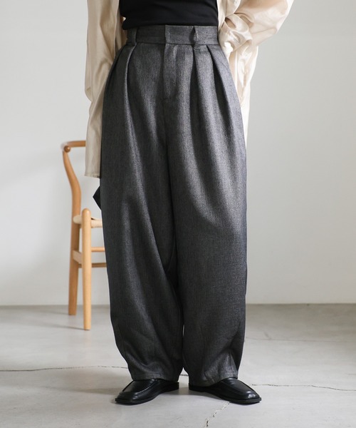 セール】ツイードスラックスカーブパンツ（スラックス）｜select MOCA