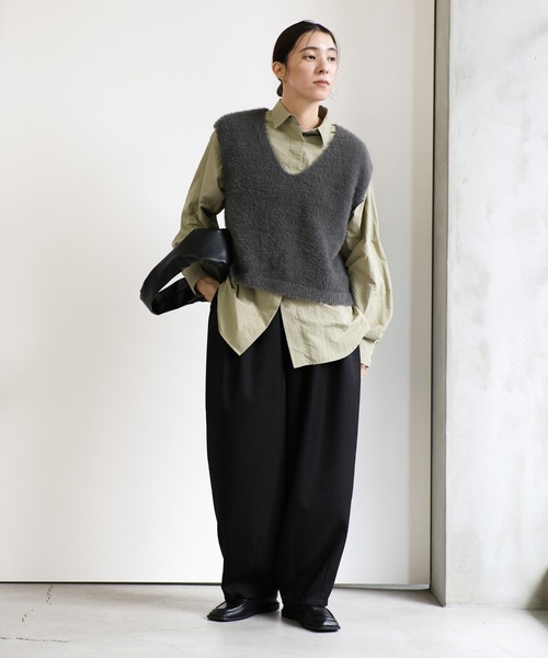 セール】ツイードスラックスカーブパンツ（スラックス）｜select MOCA