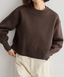 for/c | [新色追加]スウェットライクショート丈ニットプルオーバー【サスティナブル】(ニット/セーター)