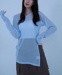 【Nora Lily】「elle」Braid Sheer Pullover