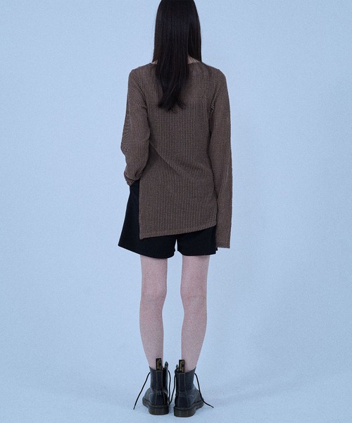 Nora Lily elle(ノラリリーエル)の「【Nora Lily】「elle」Braid Sheer Pullover(Tシャツ/カットソー・レディース・ホワイト/ライトブルー/ブラック/ダークブラウン・FREE)」の15枚目の写真