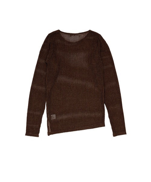 Nora Lily elle(ノラリリーエル)の「【Nora Lily】「elle」Braid Sheer Pullover(Tシャツ/カットソー・レディース・ホワイト/ライトブルー/ブラック/ダークブラウン・FREE)」の12枚目の写真