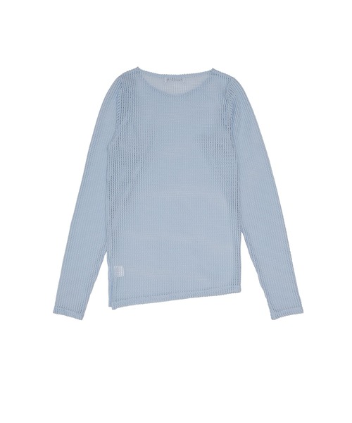 Nora Lily elle(ノラリリーエル)の「【Nora Lily】「elle」Braid Sheer Pullover(Tシャツ/カットソー・レディース・ホワイト/ライトブルー/ブラック/ダークブラウン・FREE)」の5枚目の写真