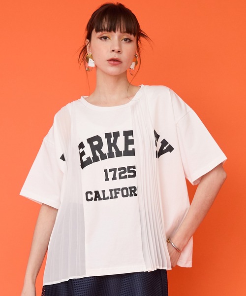 JETSET SOLO PLUS (ジェットセットソロプラス)の「【FONT LAB】プリーツリメイク ロゴTシャツ(Tシャツ/カットソー・レディース・オフホワイト/ブラック/ライトグレー・FREE)」の11枚目の写真