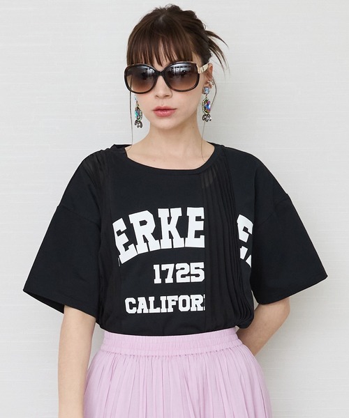 JETSET SOLO PLUS (ジェットセットソロプラス)の「【FONT LAB】プリーツリメイク ロゴTシャツ(Tシャツ/カットソー・レディース・オフホワイト/ブラック/ライトグレー・FREE)」の6枚目の写真