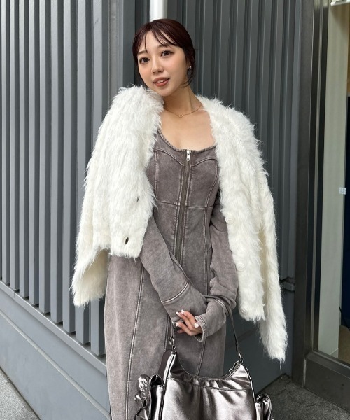 rienda リエンダ (限定 )ベルト付きデニムタイトワンピース M 美品 rienda リエンダ (限定 )ベルト付きデニムタイトワンピース M 美