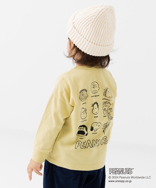 PEANUTS（ピーナッツ）の「75周年限定 PEANUTS / ピーナッツ スヌーピー 長袖Tシャツ（Tシャツ/カットソー・キッズ・ブラック/グレー/ホワイト/ライトグリーン・100cm/110cm/120cm/130cm/140cm/150cm/160cm）」の4枚目の写真