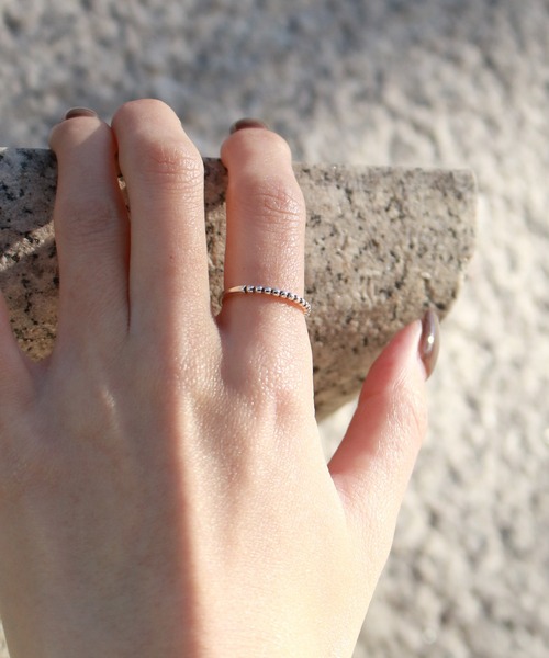 Scrap Book(スクラップブック)の「【atto”】HALF SV(リング・レディース・シルバー・9/11/13/15 )」の1枚目の写真