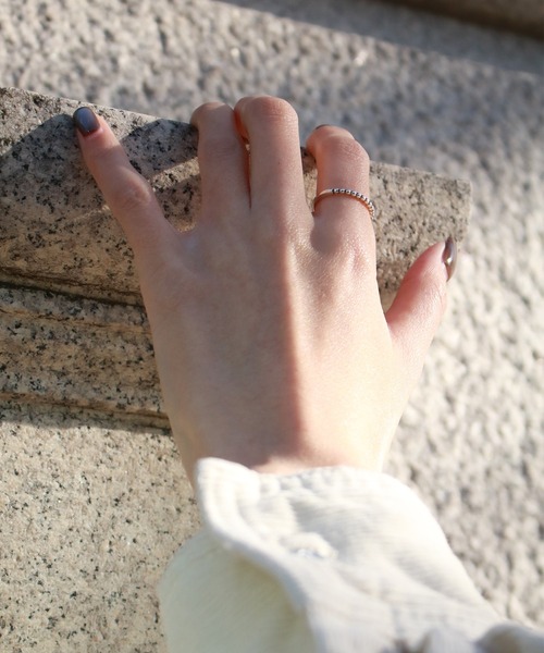 Scrap Book(スクラップブック)の「【atto”】HALF SV(リング・レディース・シルバー・9/11/13/15 )」の4枚目の写真