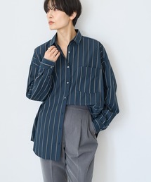 ドビーストライプロングシャツ