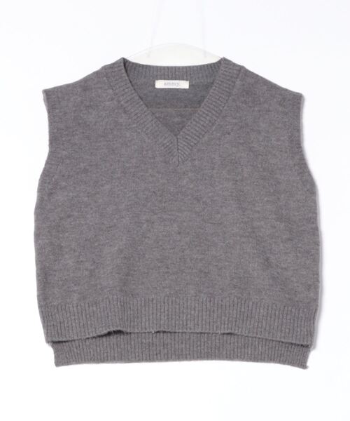 セール】【 ammy. / エイミードット 】 コンパクト Vネック ニット