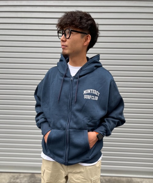 Ocean Pacific（オーシャンパシフィック）の「【OP/オーピー】ワンポイントスウェットジップパーカー（パーカー・メンズ・ネイビー/ホワイト/ブラック/ヘザーグレー・MEDIUM/LARGE/X-LARGE）」の4枚目の写真