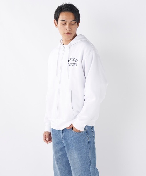 Ocean Pacific（オーシャンパシフィック）の「【OP/オーピー】ワンポイントスウェットジップパーカー（パーカー・メンズ・ネイビー/ホワイト/ブラック/ヘザーグレー・MEDIUM/LARGE/X-LARGE）」の8枚目の写真