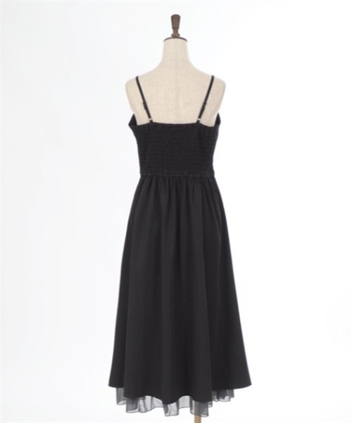 axes femme(アクシーズファム)の「タッセル付チャイナ風ワンピース(ワンピース・レディース・ワイン/ブルーグリーン/ブラック・FREE)」の4枚目の写真