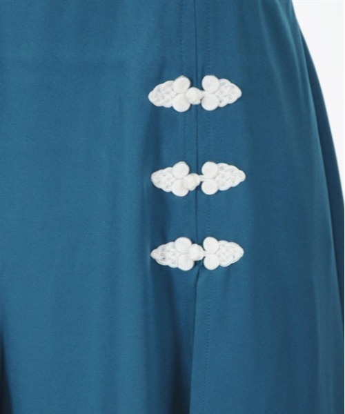 axes femme(アクシーズファム)の「タッセル付チャイナ風ワンピース(ワンピース・レディース・ワイン/ブルーグリーン/ブラック・FREE)」の14枚目の写真