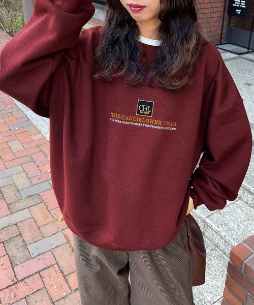 6点¥10,000 ビンテージ 古着 卸 レトロ 80's 花刺繍スウェット 下北沢古着 USA製 昭和レトロ花柄刺繍ネイビー トレーナー XL