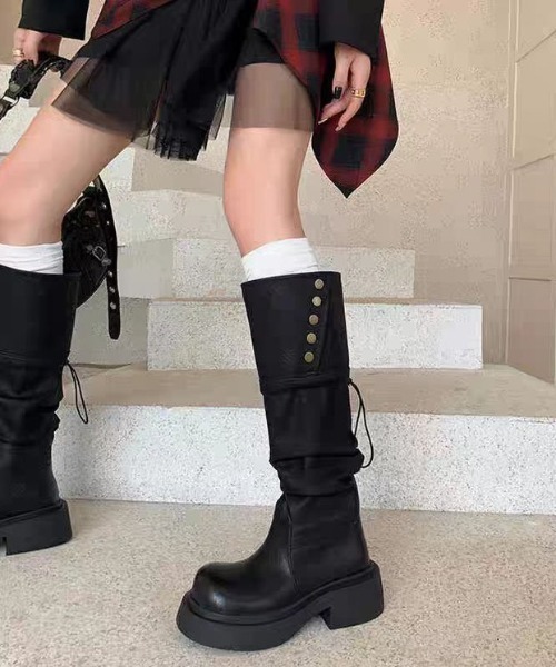 Sibra（シブラ）の「2WAY ロングブーツ（ブーツ・レディース・ブラック/ブラウン・L/M/S）」の13枚目の写真