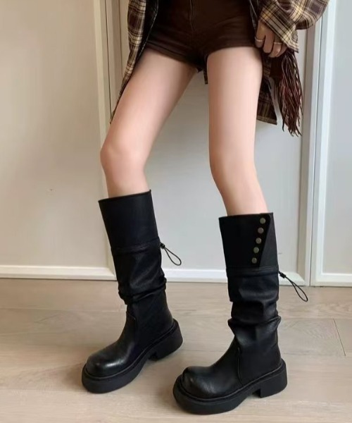 Sibra（シブラ）の「2WAY ロングブーツ（ブーツ・レディース・ブラック/ブラウン・L/M/S）」の17枚目の写真