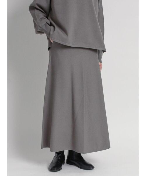 sm2rhythm（サマンサモスモスリズム）の「プレーティングニットフレアスカート(セットアップ可)（スカート・レディース・ベージュ/グレー/ブラック・F）」の3枚目の写真