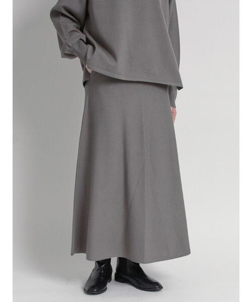 sm2rhythm（サマンサモスモスリズム）の「プレーティングニットフレアスカート(セットアップ可)（スカート・レディース・ベージュ/グレー/ブラック・F）」の4枚目の写真