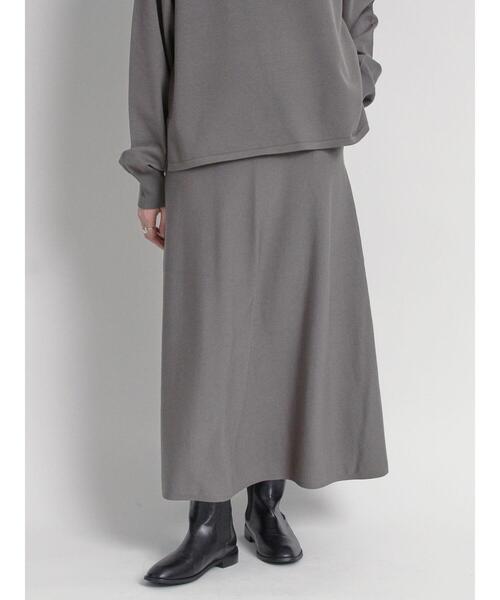 sm2rhythm（サマンサモスモスリズム）の「プレーティングニットフレアスカート(セットアップ可)（スカート・レディース・ベージュ/グレー/ブラック・F）」の8枚目の写真