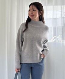 【WEB&一部店舗限定】へアリースウェット ハイネックニット