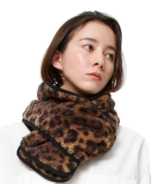 Johnbull（ジョンブル）の「【JOHNBULL】フリースマフラー（マフラー・メンズ・ネイビー/ベージュ/ブルー系その他/ブラック/オフホワイト/レオパード・ONESIZE）」の16枚目の写真