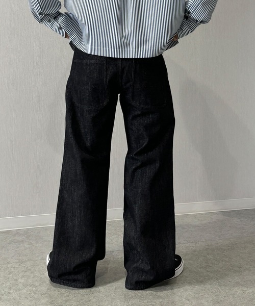 セール】ステッチダブルニーデニムパンツ（デニムパンツ）｜1chaku