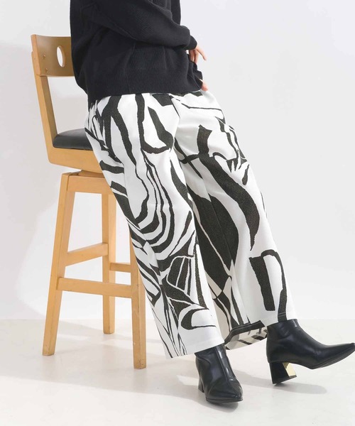 【セール】【WEB限定】ラメアート柄イージーパンツ（その他パンツ）｜Lo-Fi（ローファイ） 6,031円