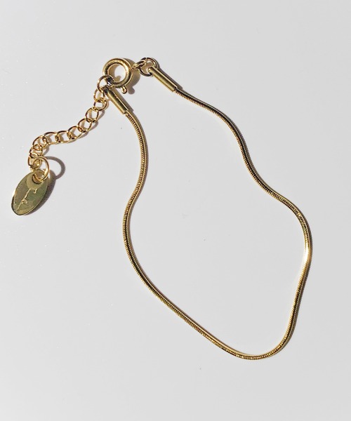 【TUWAKRIM】スネークチェーンナローブレスレット（ブレスレット）｜TUWAKRIM（トゥワクリム）