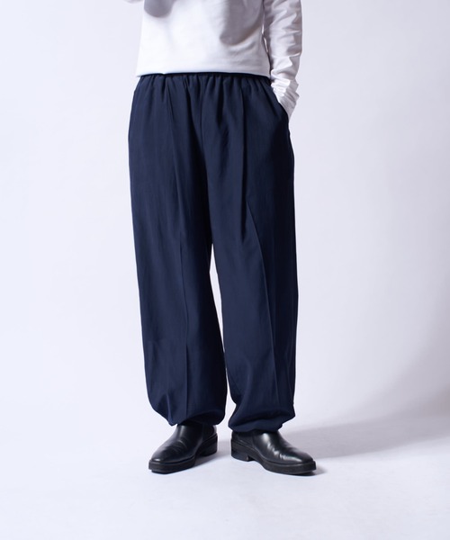 Lui's（ルイス）の「キュプラ混イージーワイドパンツ（その他パンツ・メンズ・ネイビー/チャコールグレー/ブラック・S/M）」の17枚目の写真