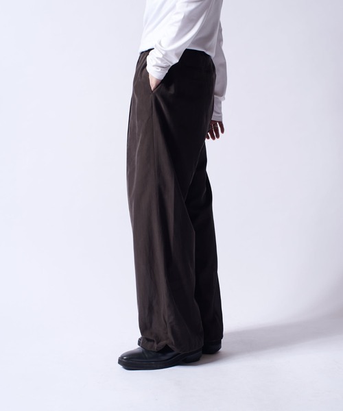 Lui's（ルイス）の「キュプラ混イージーワイドパンツ（その他パンツ・メンズ・ネイビー/チャコールグレー/ブラック・S/M）」の11枚目の写真