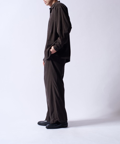 Lui's（ルイス）の「キュプラ混イージーワイドパンツ（その他パンツ・メンズ・ネイビー/チャコールグレー/ブラック・S/M）」の15枚目の写真