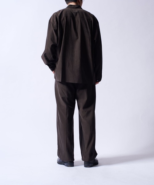 Lui's（ルイス）の「キュプラ混イージーワイドパンツ（その他パンツ・メンズ・ネイビー/チャコールグレー/ブラック・S/M）」の16枚目の写真